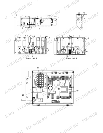 Взрыв-схема холодильника Carrier PREMOR1585G (DIXELL) - Схема узла Electrical equipment